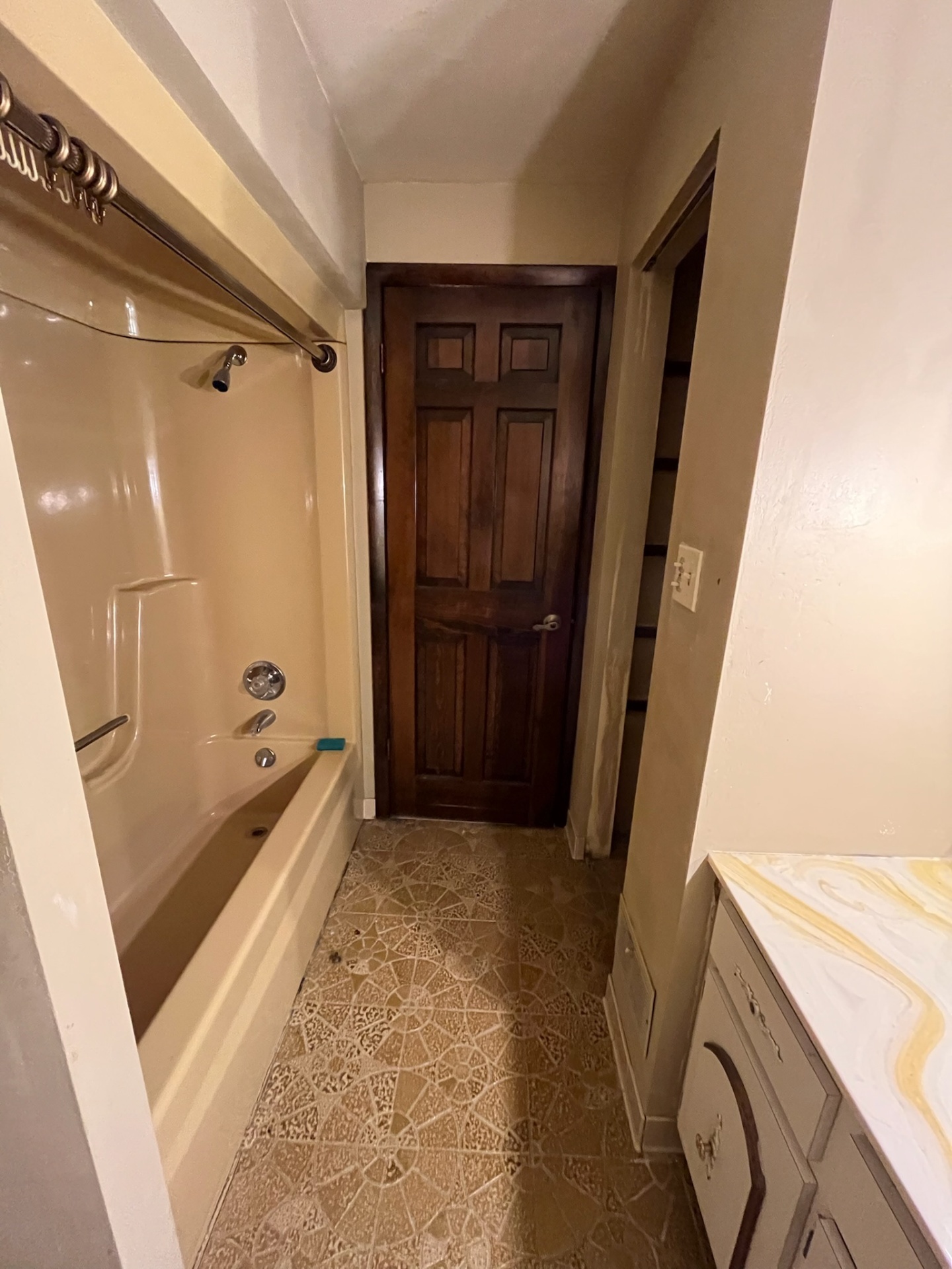Before — Tub & shower surround