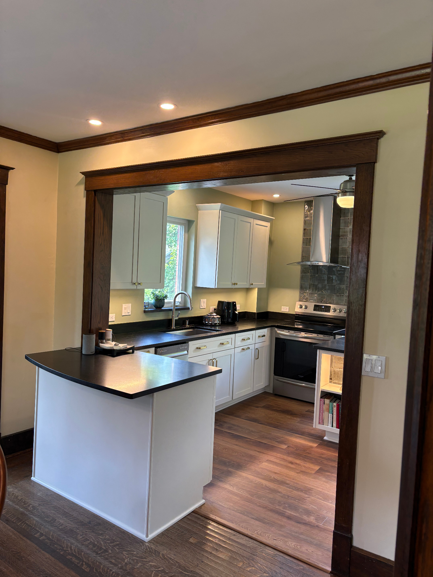 After — Sink & window wall