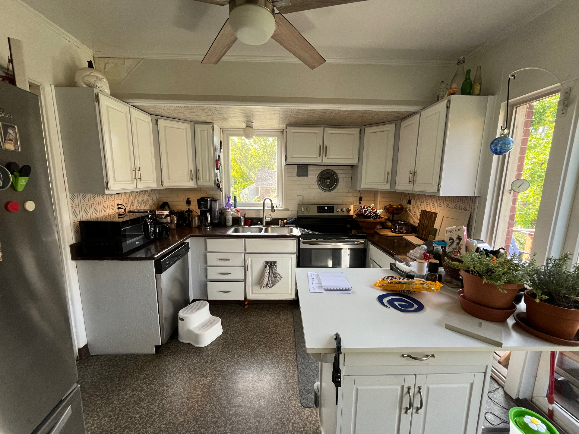 Before — Sink & window wall