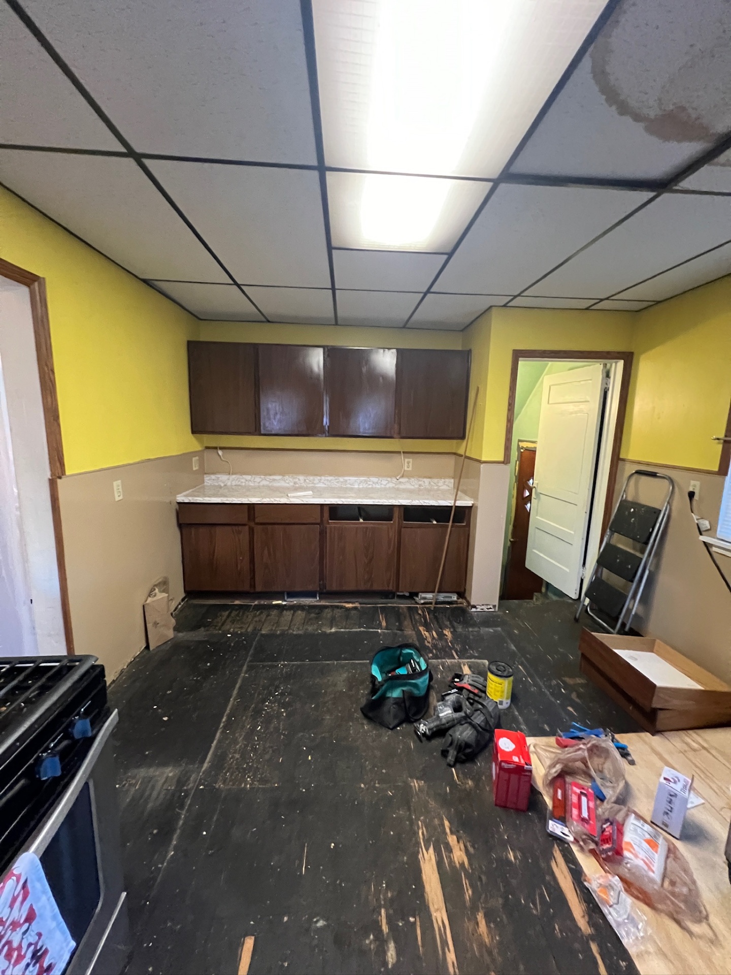 Before — Cabinet & counter run